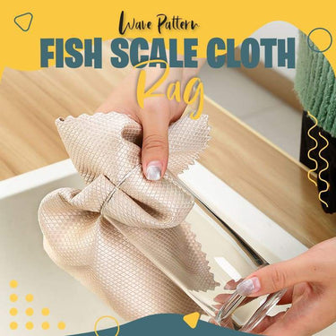 ✨New Year Promotion✨ Wave Pattern Fish Scale Cloth Rag